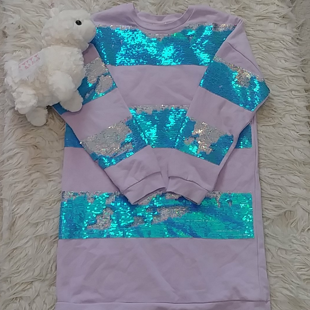 Cat & Jack flip sequence Dress